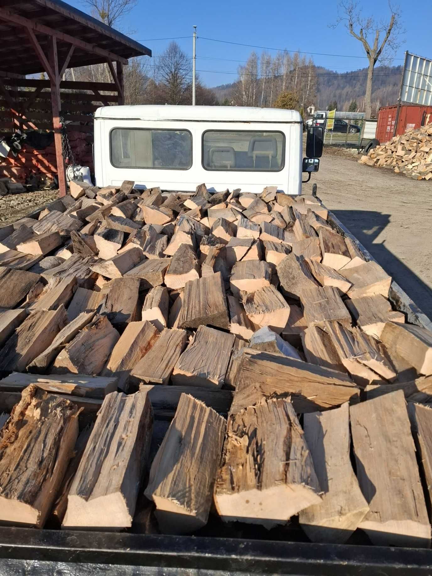 Drewno opałowe kominkowe ŚWIERK + transport