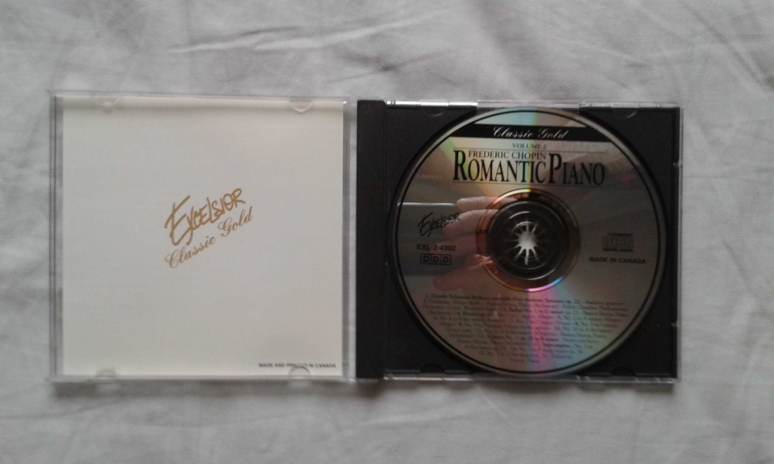 Frederic Chopin - Romantic Piano volume 2 , płyta CD .