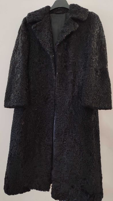 Шуба натуральна каракуль чорна Німеччина