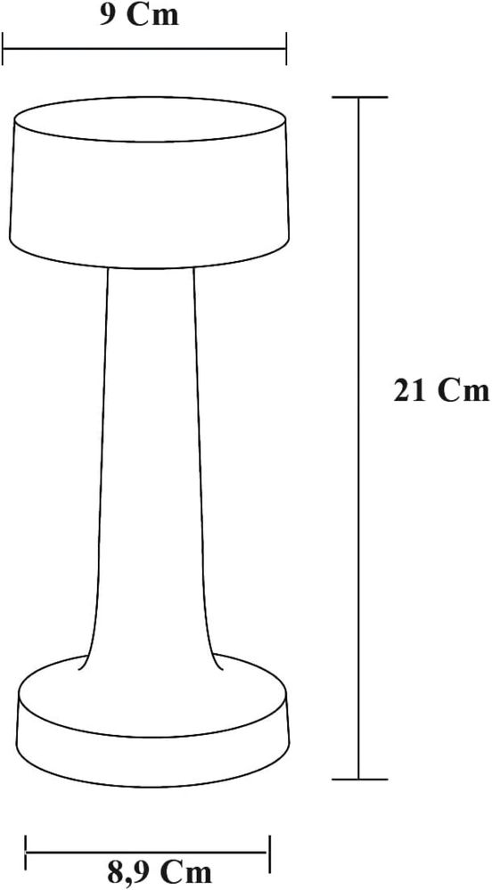 2x CATA Rechargeable Table Lamp Dimmer Decorative