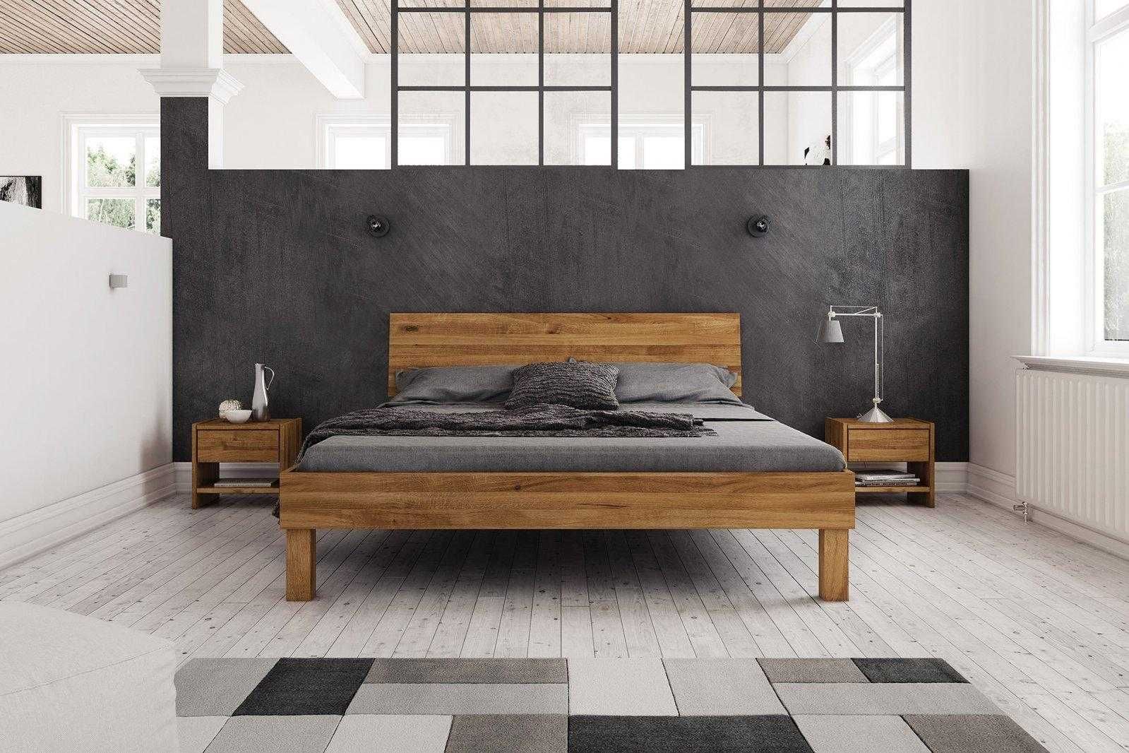 Łóżko z drewna litego marki TheBEDS 180x200 cm.