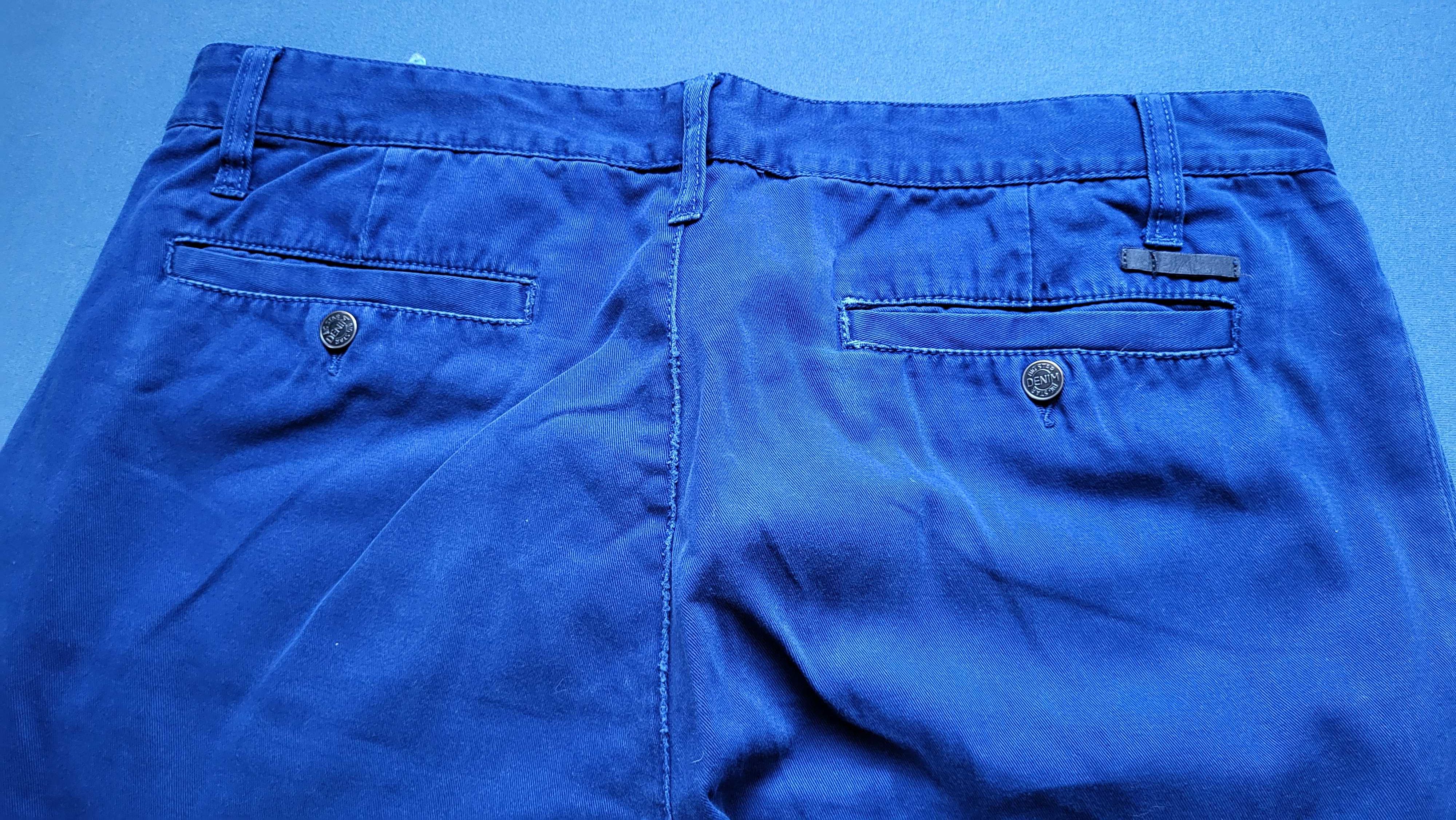 Spodnie męskie chinos niebieskie BigStar W33L34 model Andan 425