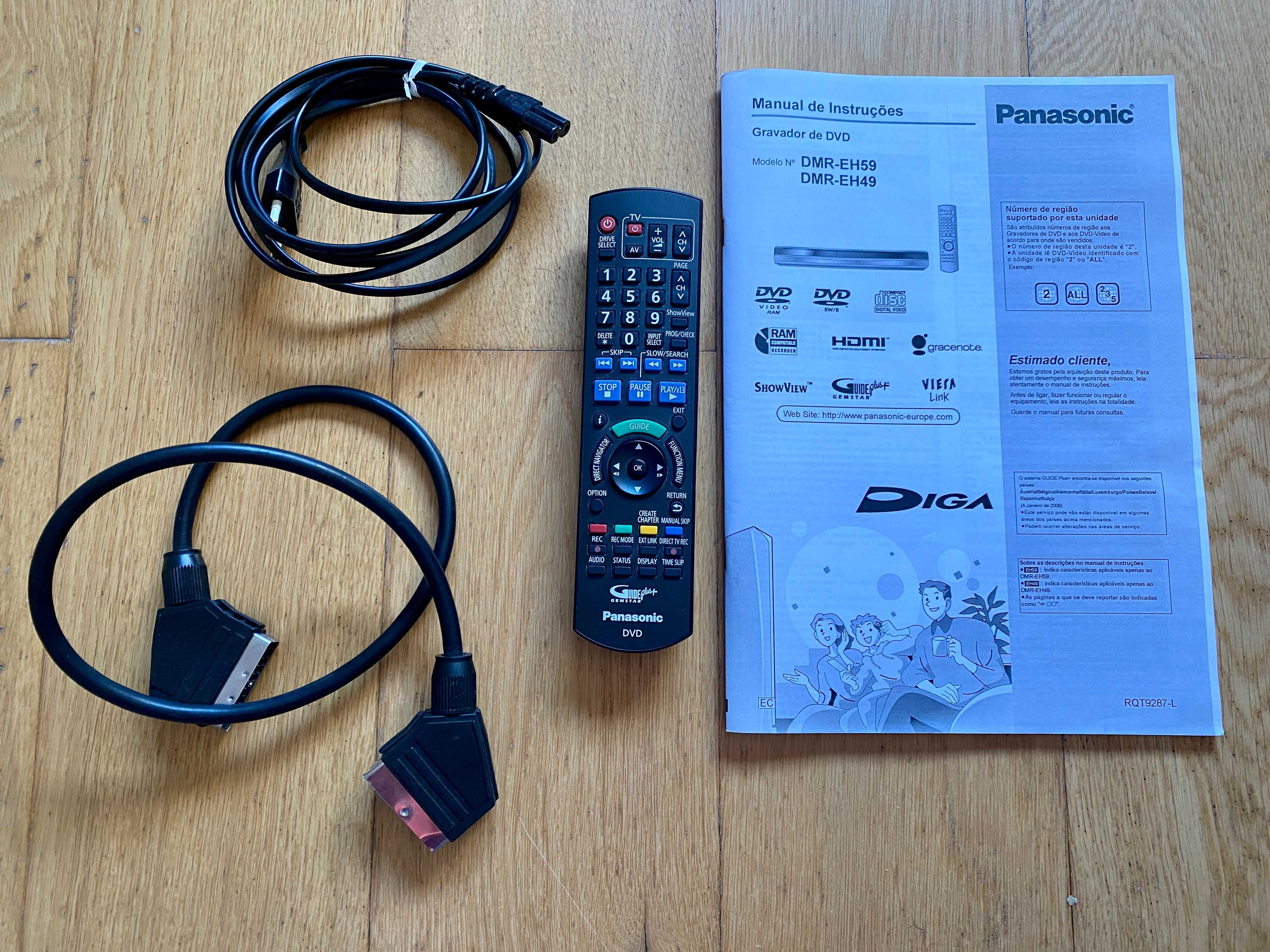Gravador DVD Panasonic DMR-EH69 (com HDD)