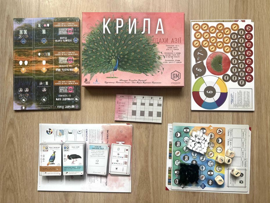 Настільна гра Крила (Wingspan)