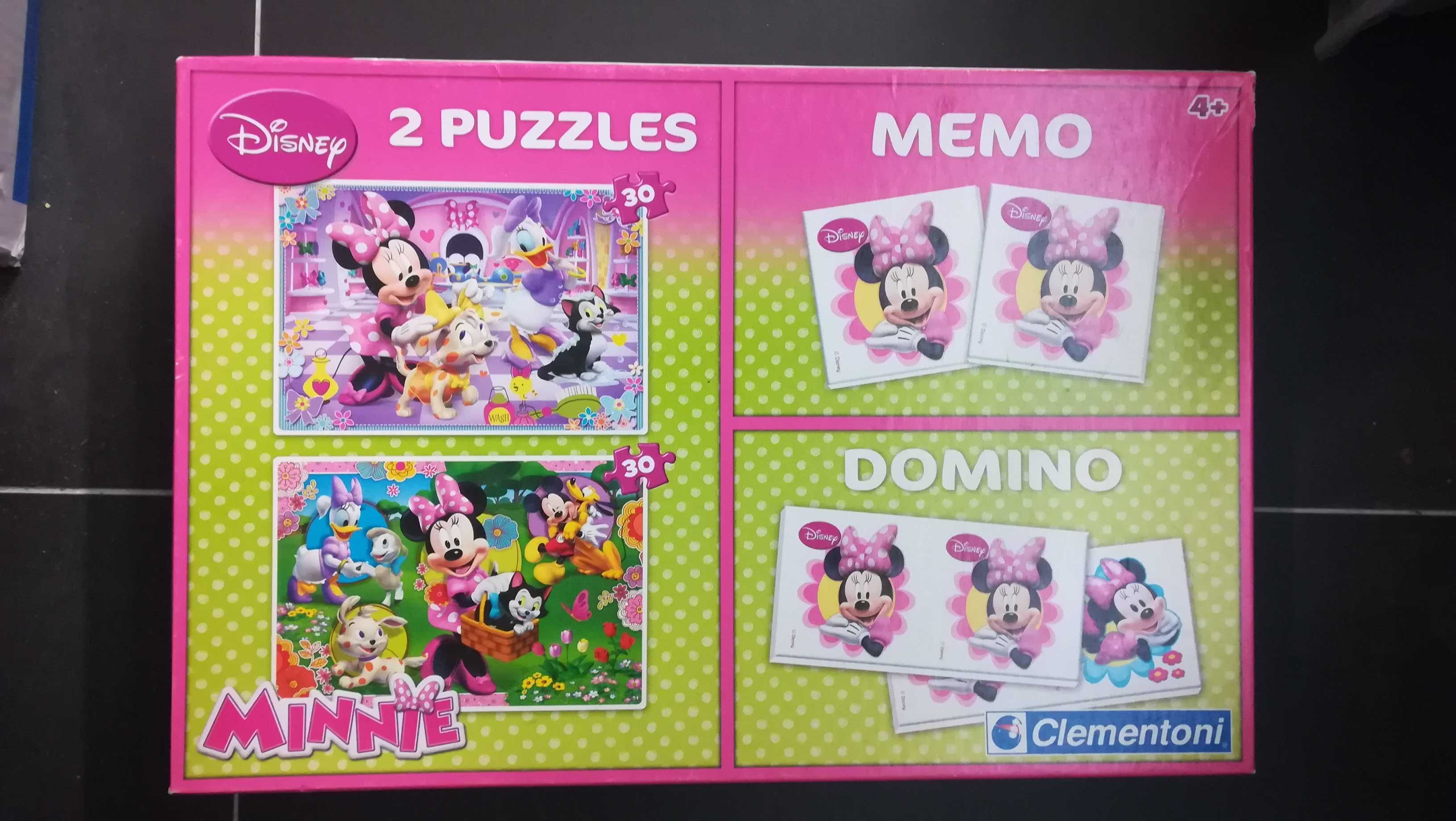 Puzzle domino memory clementoni minnie mouse