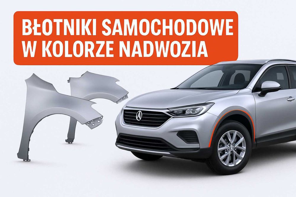 Błotniki samochodowe w kolorze nadwozia