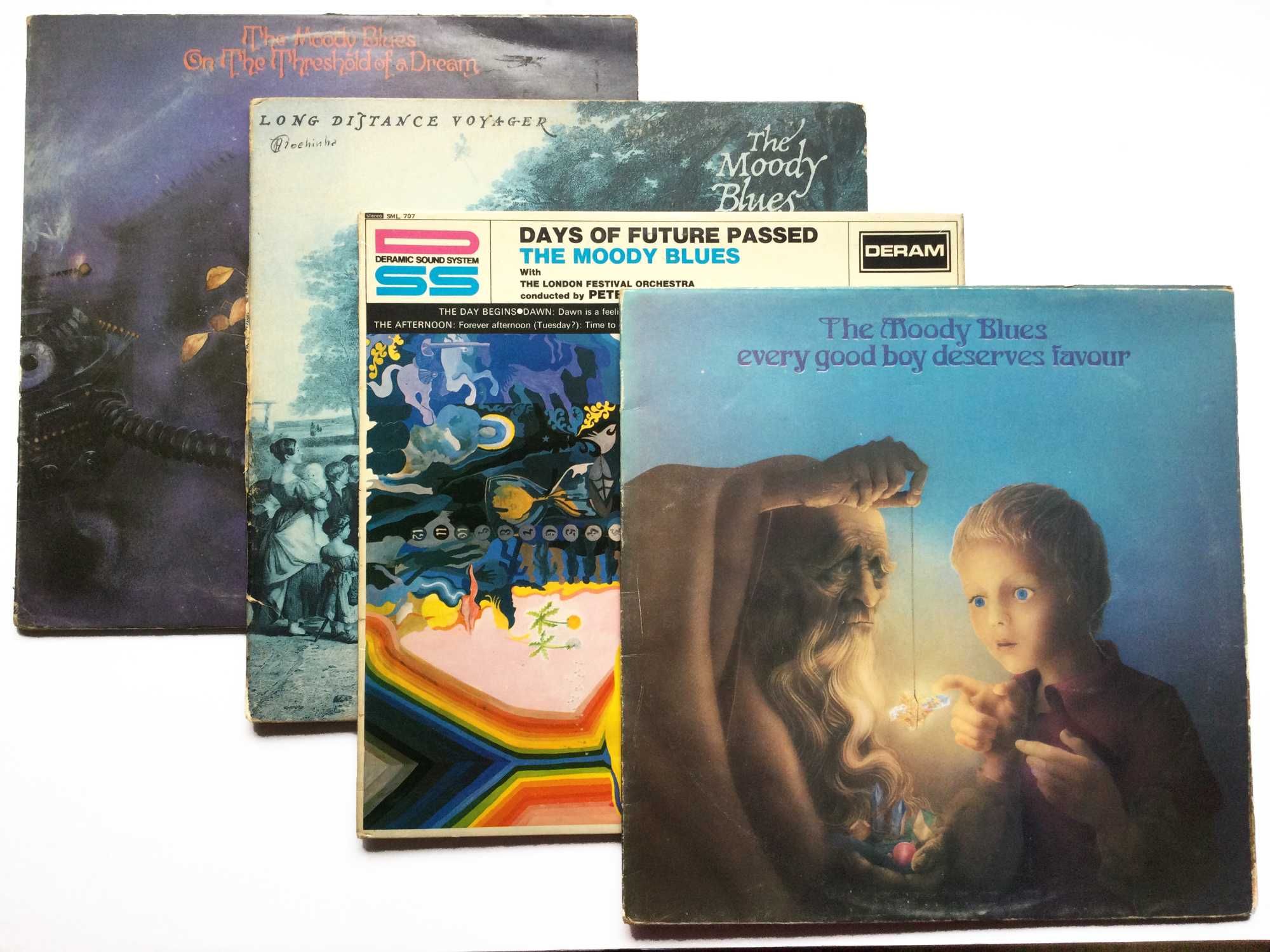 The Moody Blues - 4 discos de vinil a venda. Pop rock LPs.