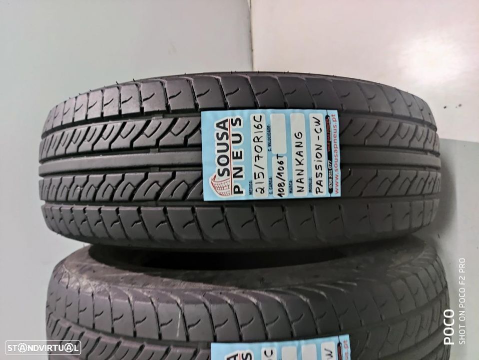 2 pneus 90 % de piso 215-70r16c nankang - oferta dos portes