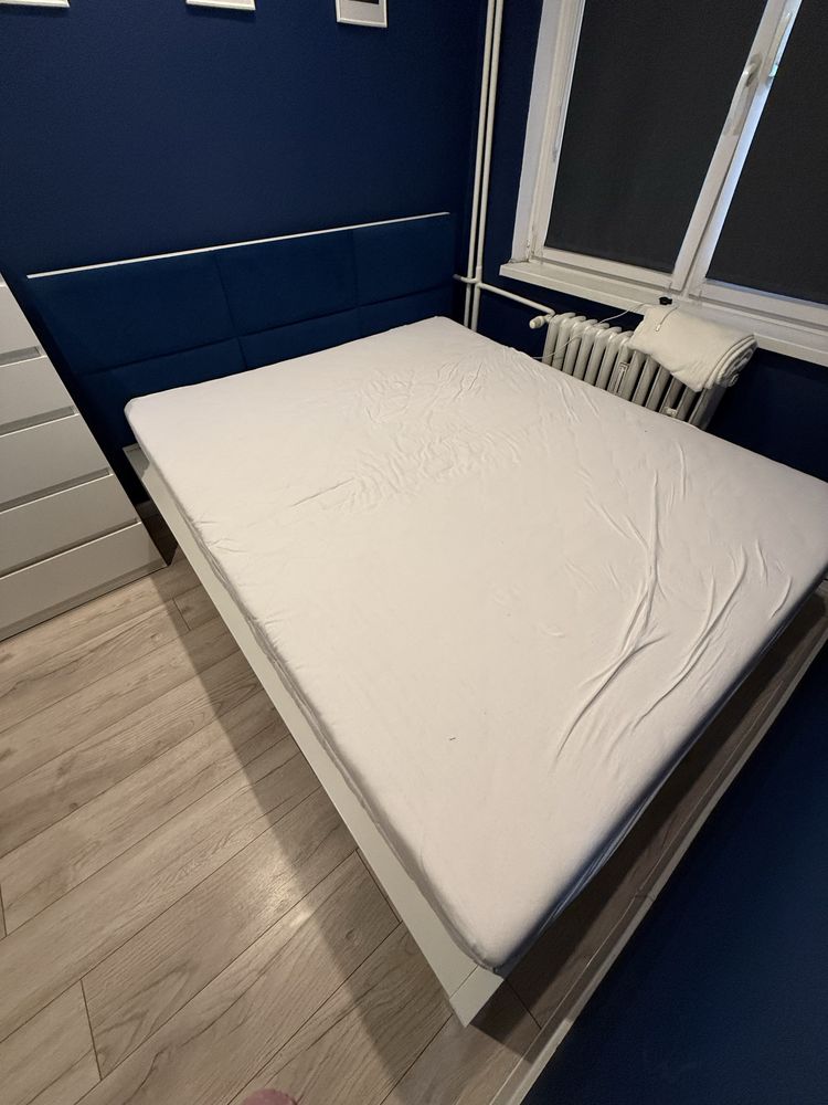 Łóżko ikea MALM 160x200 i komoda MALM