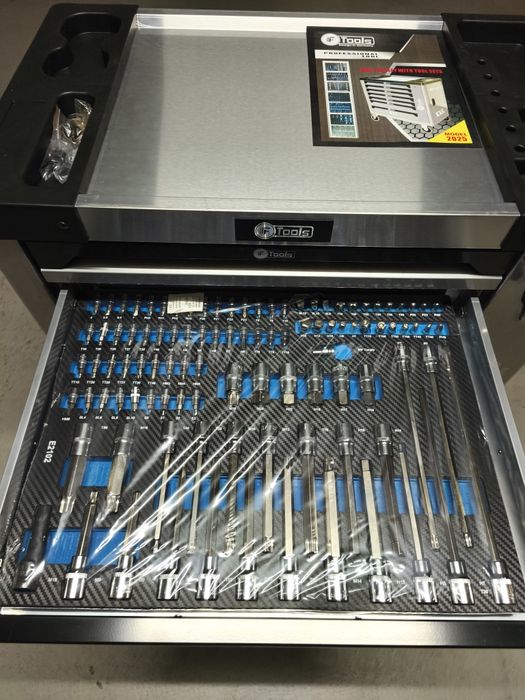 Carrinho de Ferramentas 7/7 gavetas completas FTools profissional