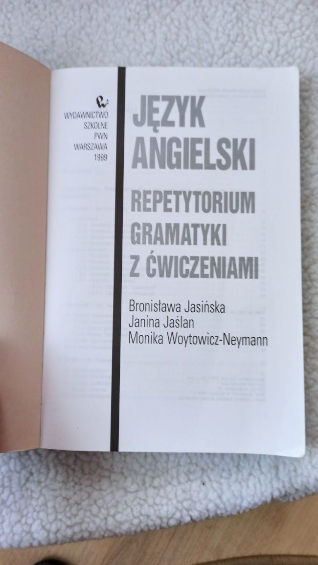 Jęz. Angielski, repetytorium gramatyki z ćwiczeniami.