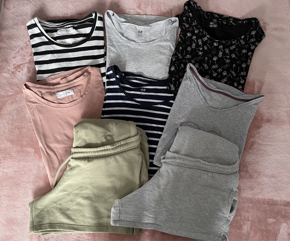 Mama bawełniany szary top H&M - rozmiar S