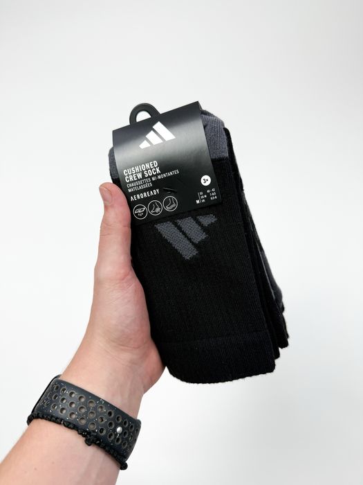 Оригінал! Шкарпетки Adidas X3 (чорні) (40-42) Нові з бірками!