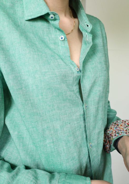 Lniano-bawełniana koszula Manuel Ritz len bawełna L