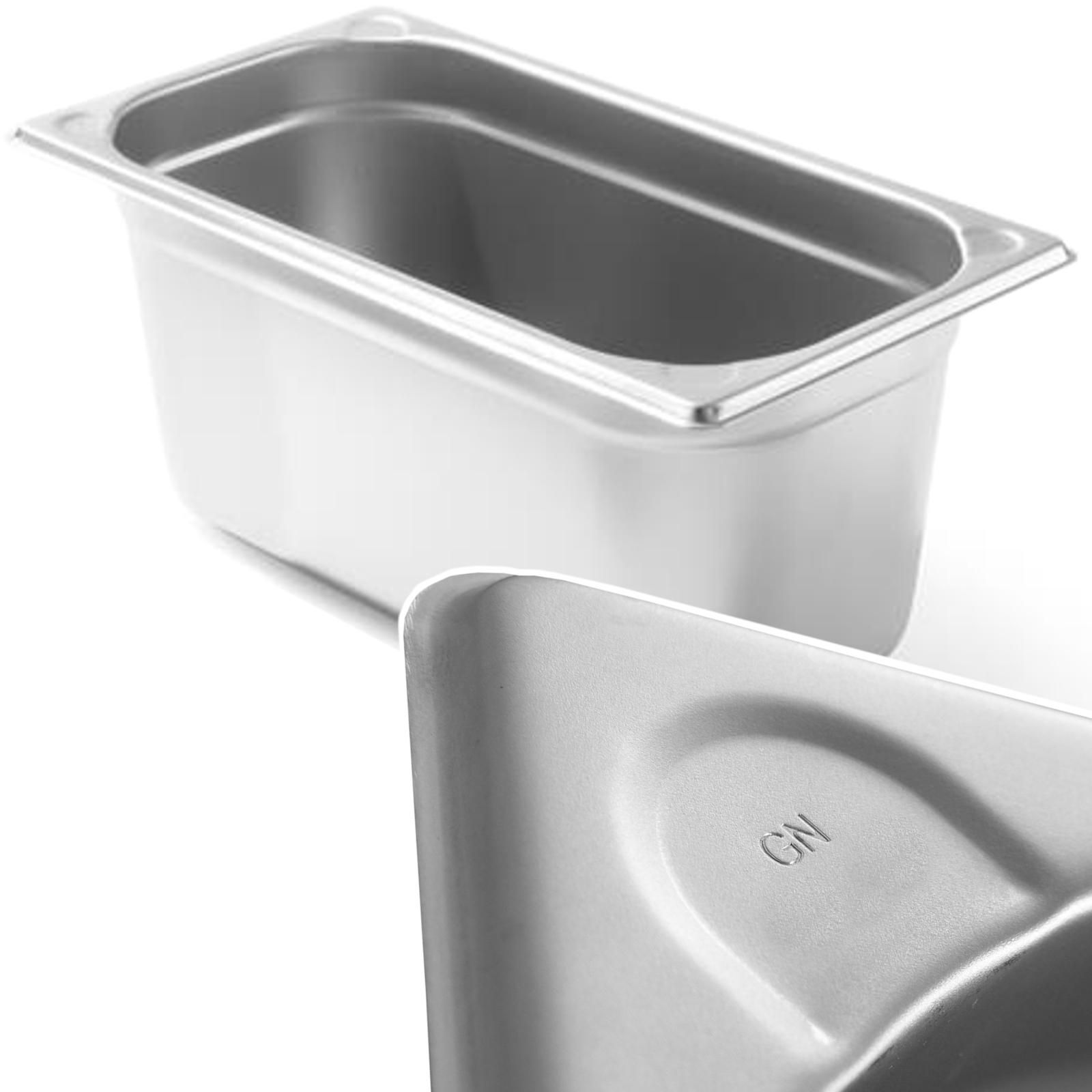 pojemnik gn 1/3 stalowy kitchen line wys. 150 mm - hendi 806449