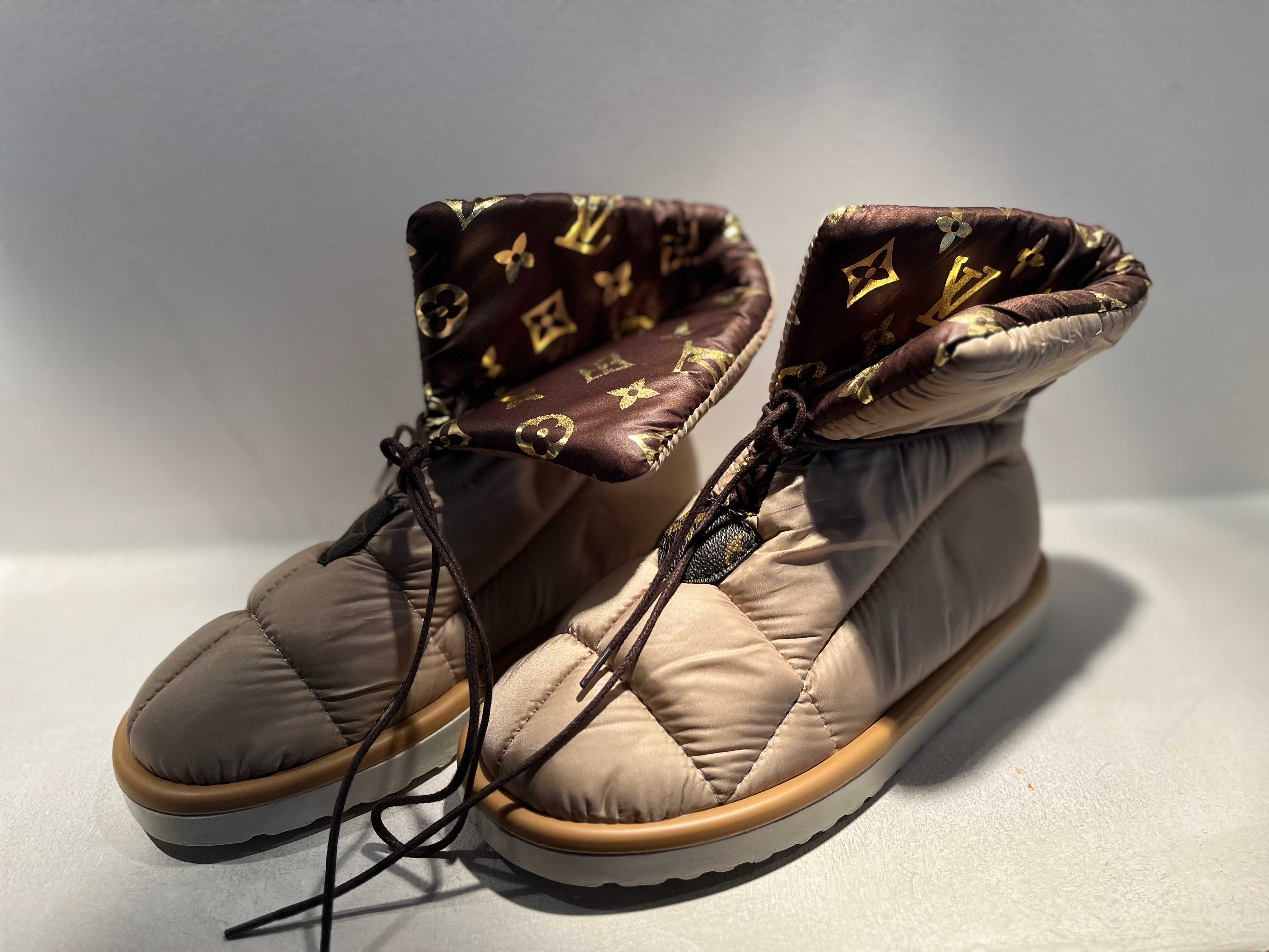 Botki Louis Vuitton beżowe