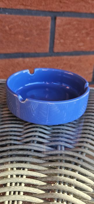 Popielniczka ceramiczna niebieska