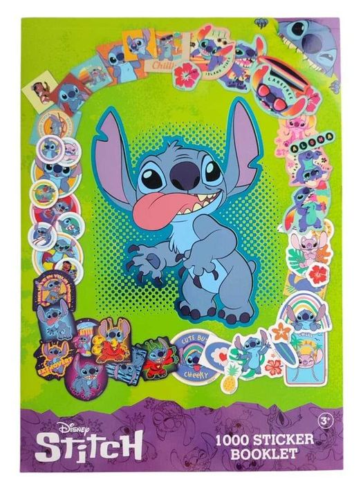 Naklejki dla dzieci 20 kartek książeczka Stitch ok 1000 naklejek