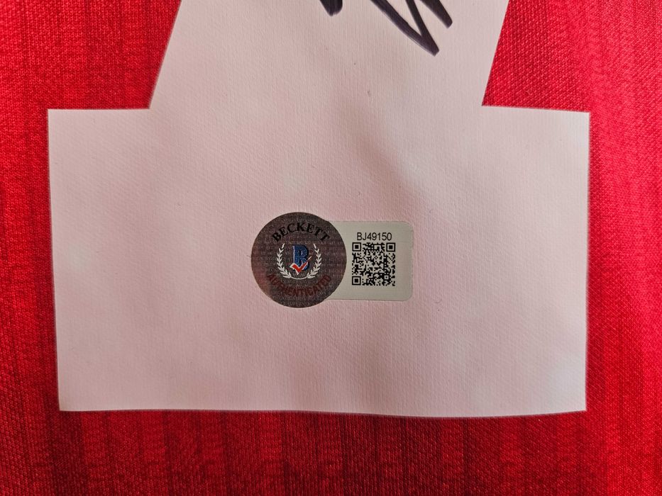 ! AUTOGRAF Eric CANTONA koszulka z autografem Certyf MANCHESTER UNITED