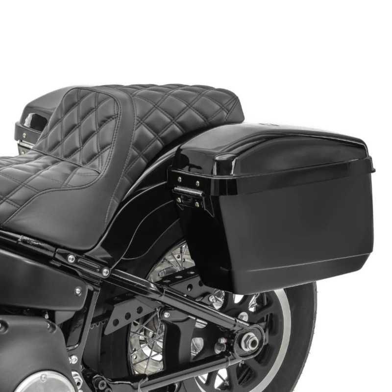 Malas laterais rígidas chopper clássicas mota Harley moto