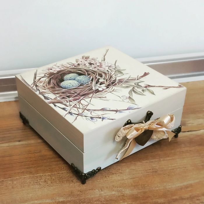 Шкатулка дерево декупаж