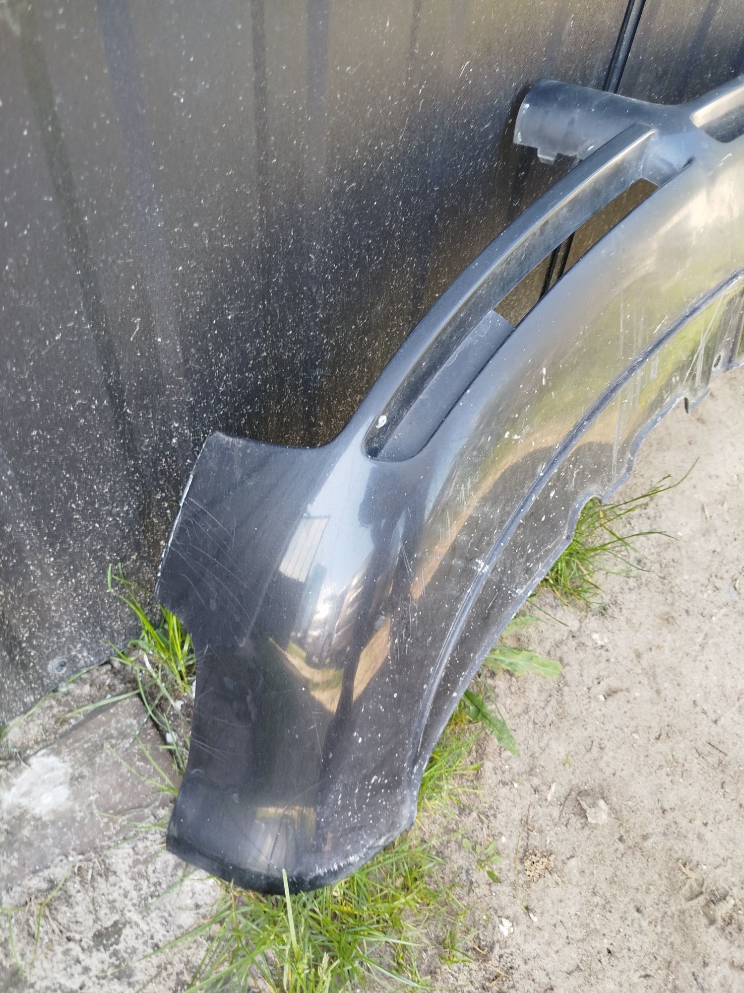 4 Dokładka zderzaka przedniego LZ9W Audi A4 B6 spoiler spojler hokej