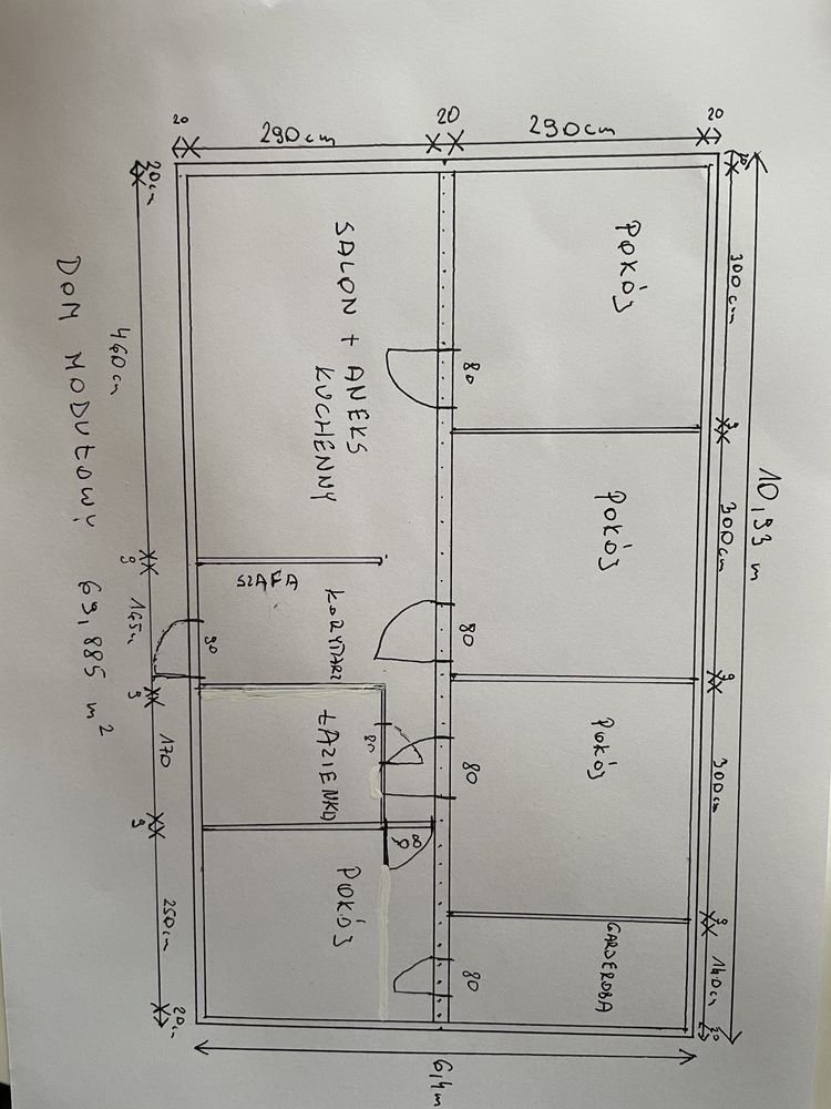 Dom Modułowy 70 m2