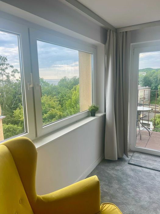 Gdynia-centrum Apartament 200m od bulwaru i morza z widokiem na morze.