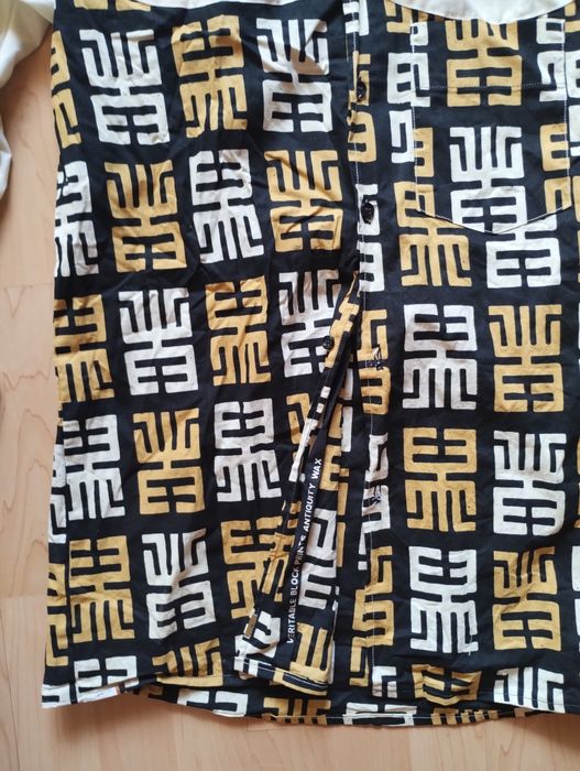 Koszula z materiału Veritable Block Prints Antiquity Wax