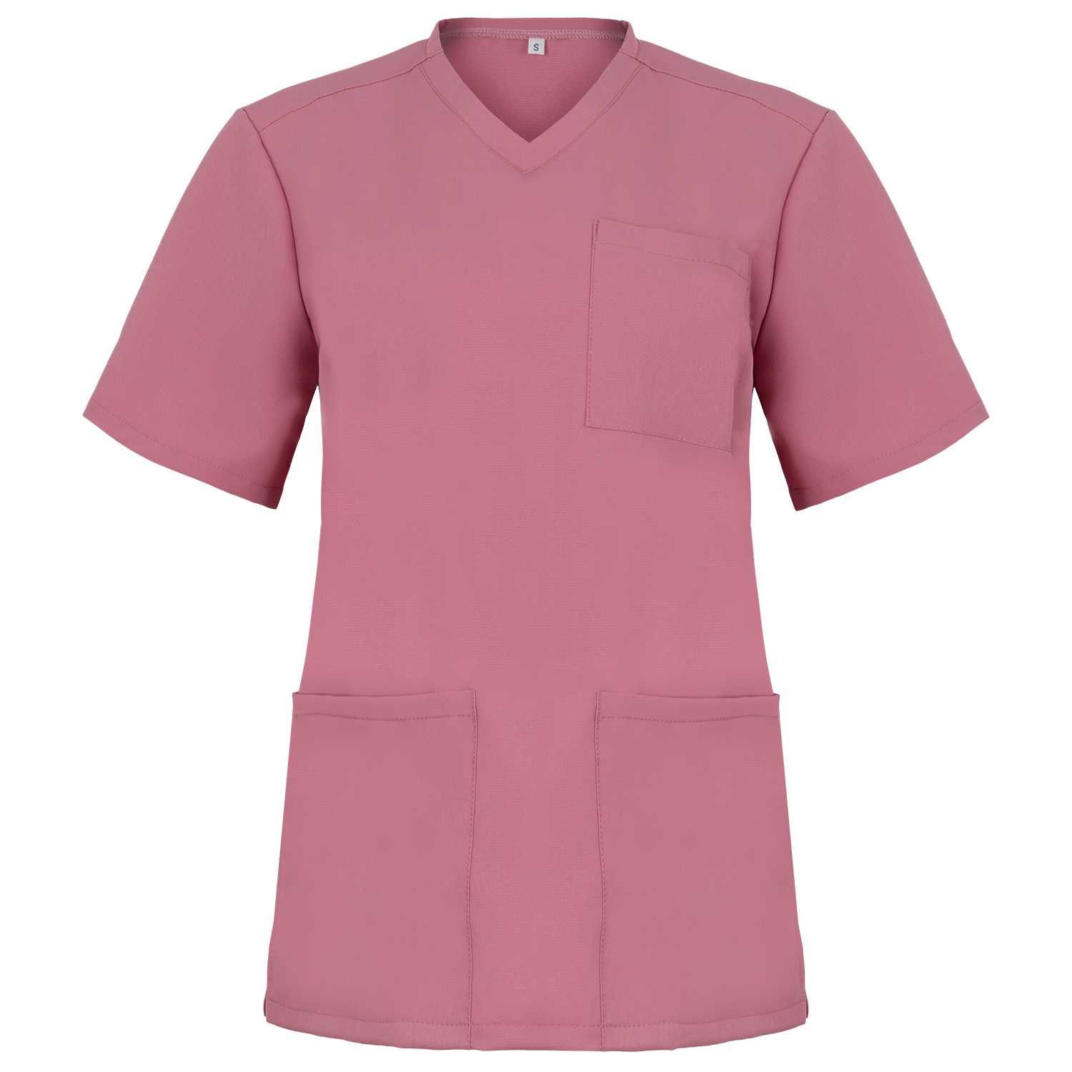 Bluza Medyczna Fresh Pudrowy Róż Sandra-Med Komplet medyczny Rozmiar M