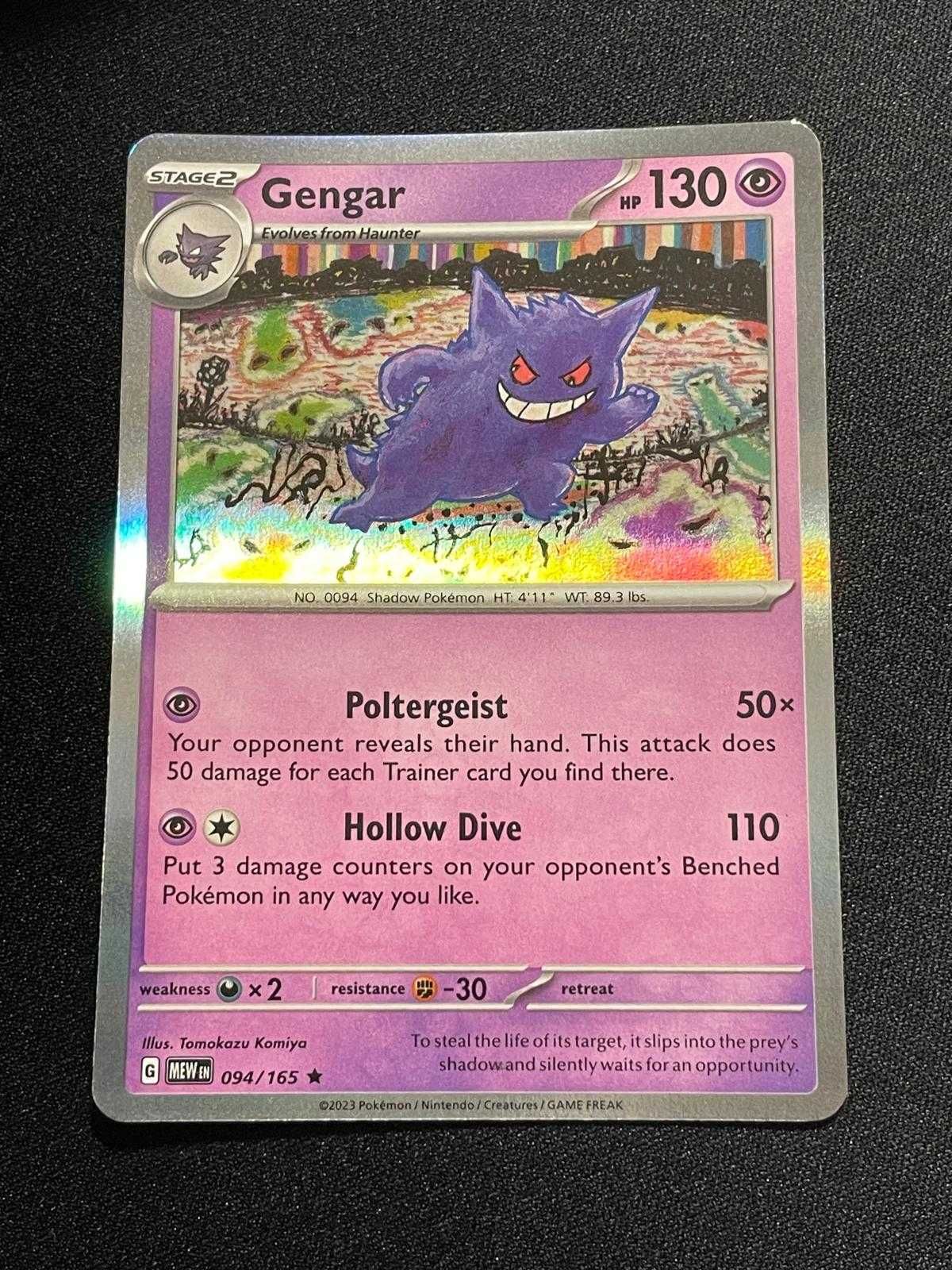 Carta Pokémon Gengar 94/165 Scarlet & Violet 151