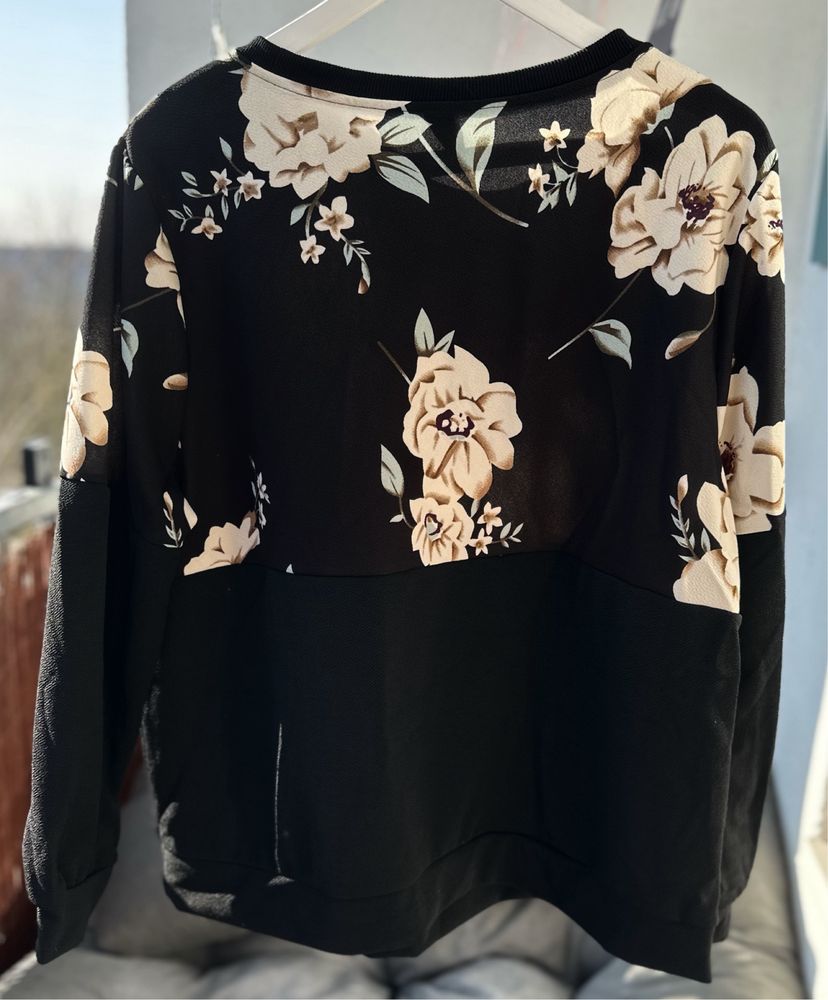 Fajna bluza z kwiatowym wzorem 3XL XXXL
