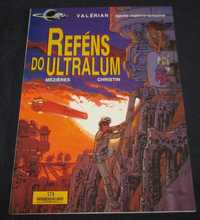 Livro BD Reféns do Ultralum Valérian Meribérica