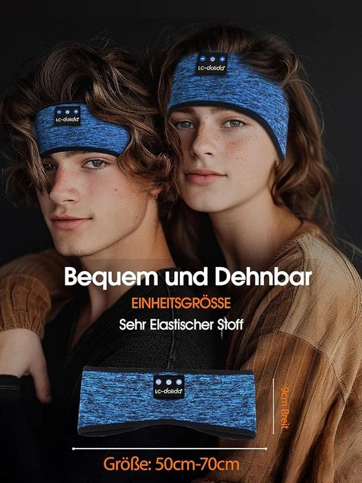 Opaska na głowę + słuchawki Bluetooth LC-dolida N403