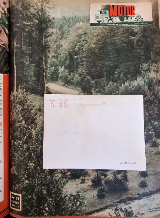 Oryginalne zdjęcie z rajdu Wisły 1952 rok Jeep Willys Citroen BMW Fiat