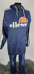 Bluza tunika sukienka ellesse granatowa rozmiar 36 s z kapturem