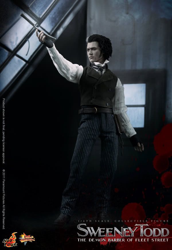 Фигурка 1/6 hot toys MMS 149 SWEENEY TODD Демон-парикмахер
