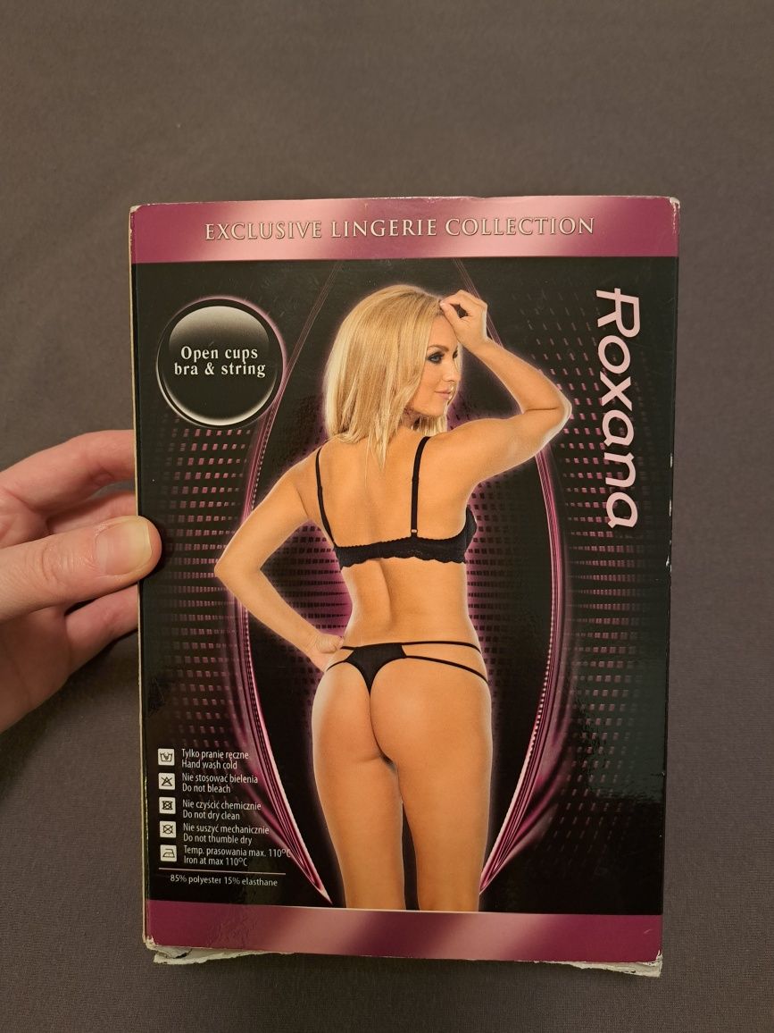 Komplet bielizny damskiej Roxana czarny