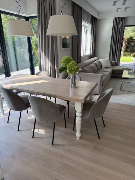 Komplet 5 stylowych krzeseł do jadalni