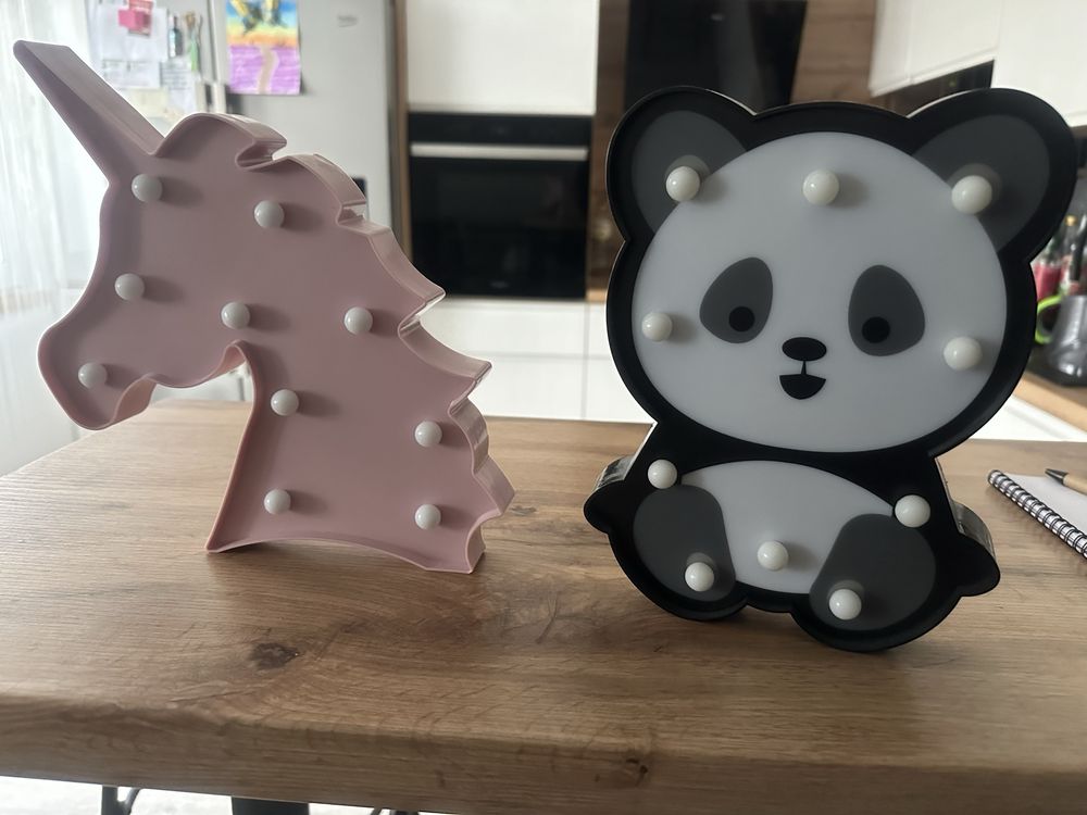 Lampki na baterie tematyczne Jdnorożec i Panda