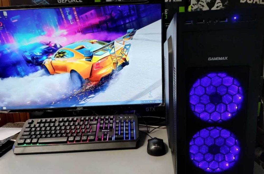 RX 5700 XT Игровой компьютер + Монитор / ryzen 5 / 16 ОЗУ ПК