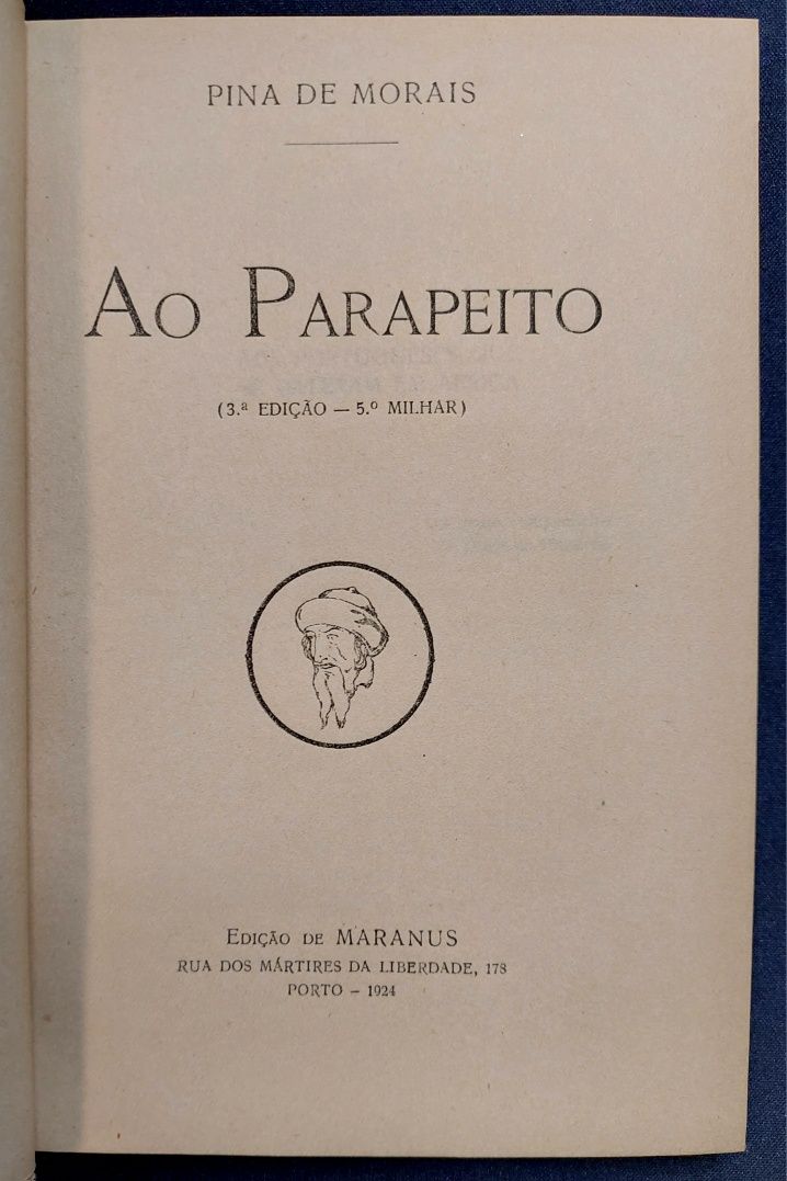 AO PARAPEITO - Pina de Morais 1924 WWI