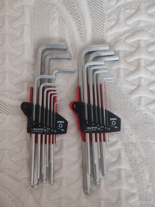 Klucze imbusowe wurth zebra