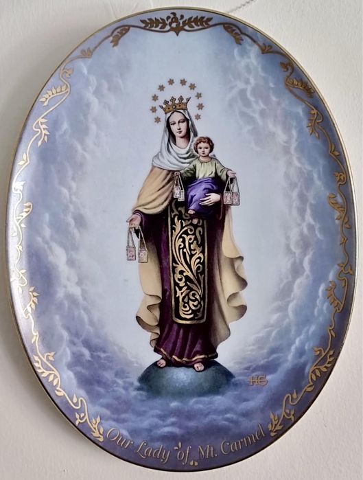 *BRADEX PEŁNY ZESTAW x12 MARIA MATKA BOŻA Kolekcjonerski Talerz obraz