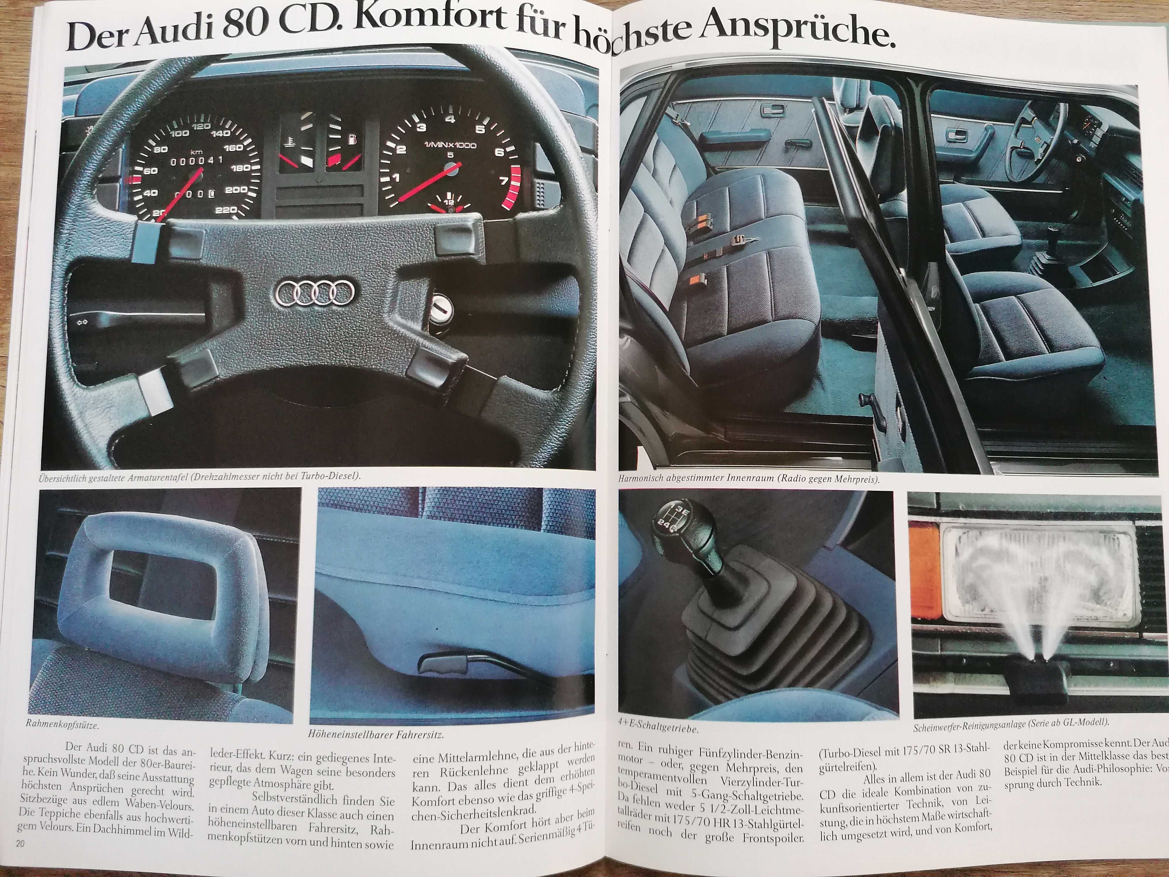 Prospekt Audi 80 B2