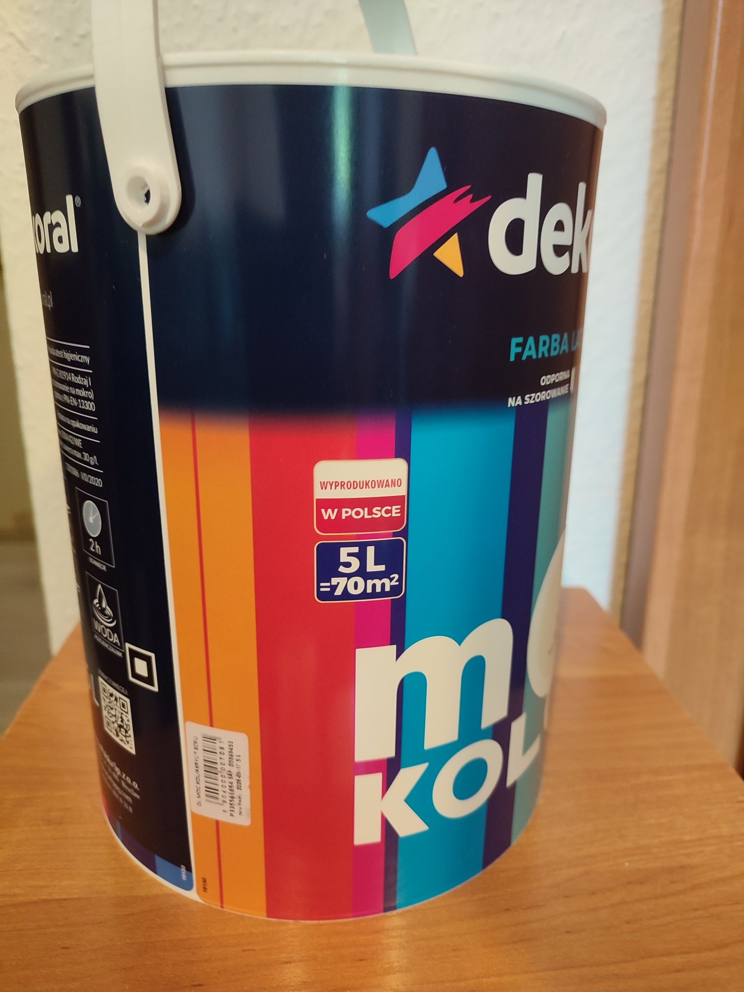 Taniej niż w sklepie,Farba Dekoral moc koloru ecru 5l.