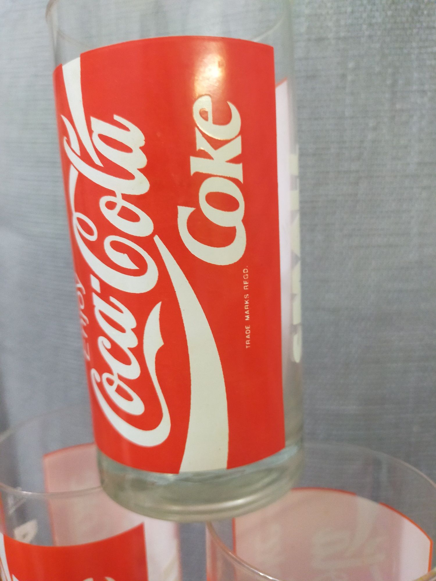 Coca-Cola komplet szklanek z PRL