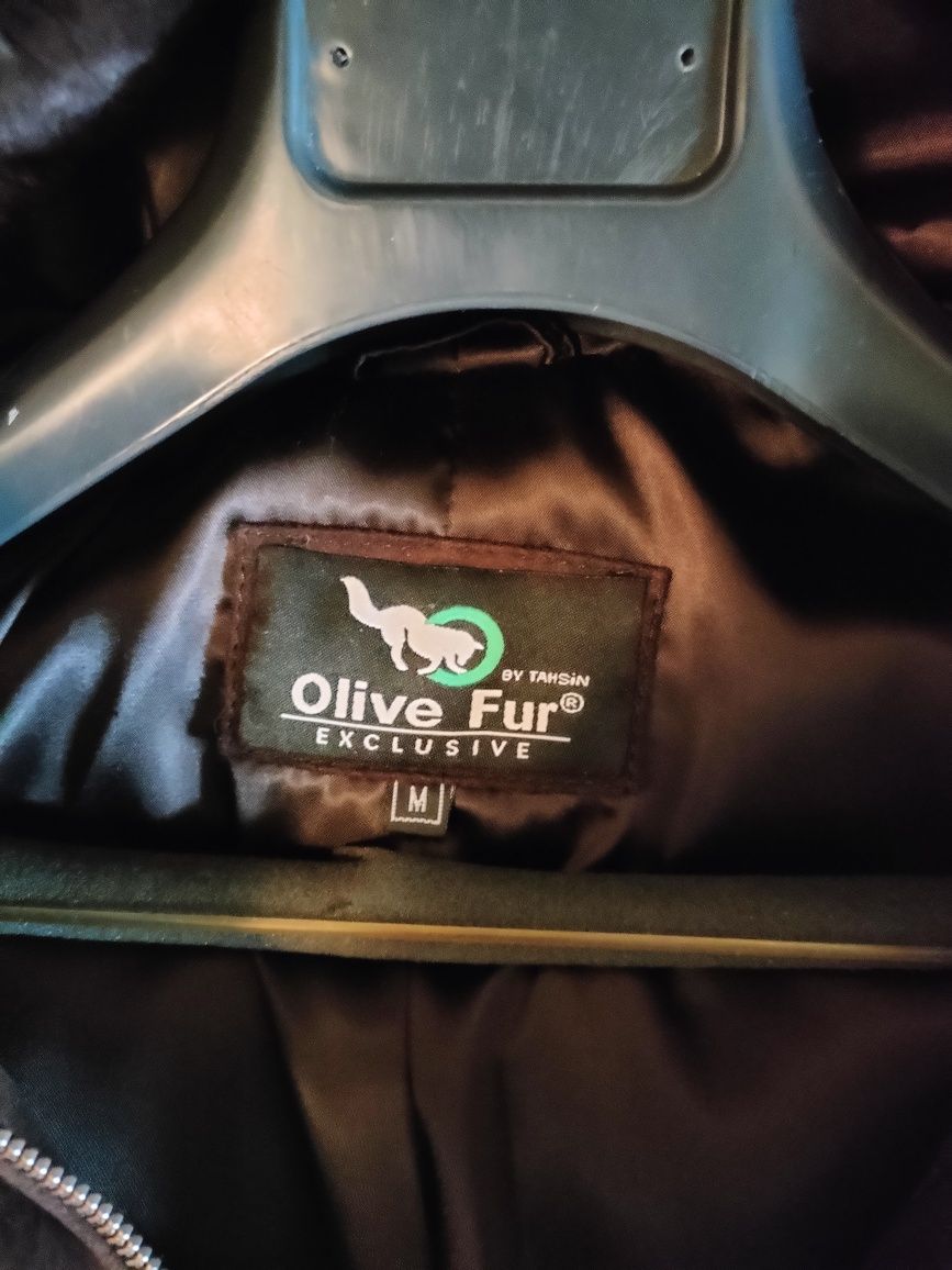 Поллушубок из шиншиллы Olive Fur. Размер M.