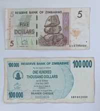 zestaw banknotów 5-10 mln rials , Zimbabwe , 4 szt