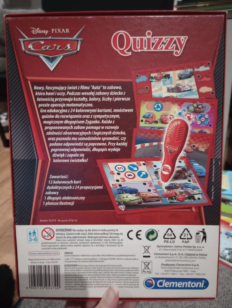 Queez dla dzieci z magicznym długopisem Auta Zygzak McQueen
